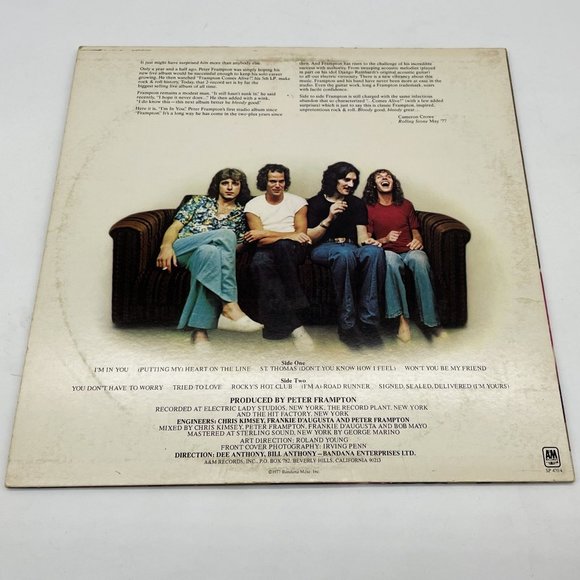 Vtg Peter Frampton I'm in You Vinyl Album LP Double Record Classic Rock SP-4704 - Picture 2 of 8